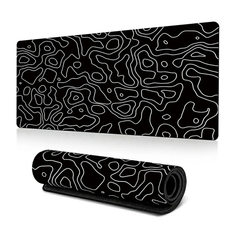 400*900*2mm Abstract Pattern Large Mouse Pad Rubber Computer Desktop Mat - Line-38