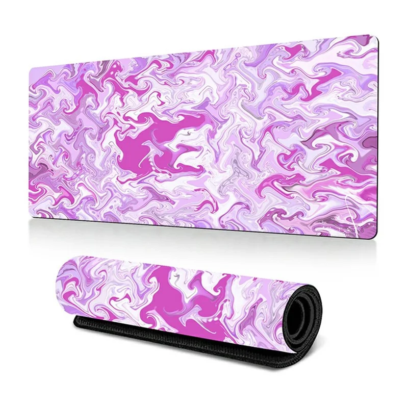 300 x 700 x 3mm Abstract Fluid Pattern Mouse Mat Non-Slip Rubber Mouse Pad - Style M