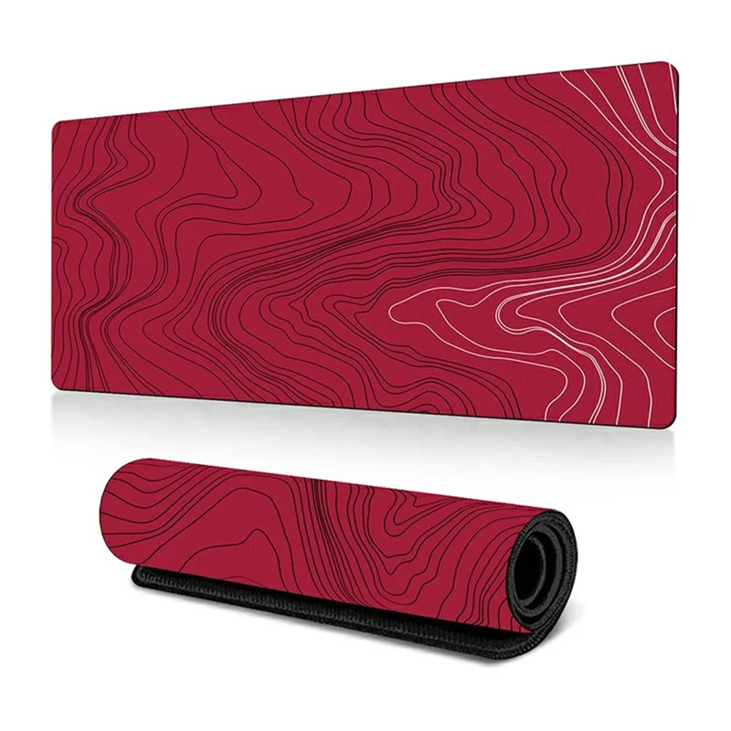 300 x 700 x 2mm Abstract Fluid Design Rubber Mouse Pad Anti-Slip Large Mouse Mat - Style P