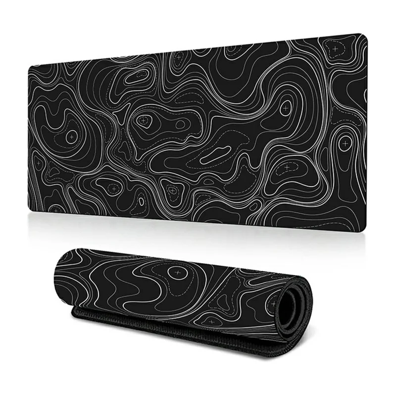 300*700*2mm Rubber Mouse Pad Abstract Pattern Anti-skid Computer Desktop Mat - Line-23
