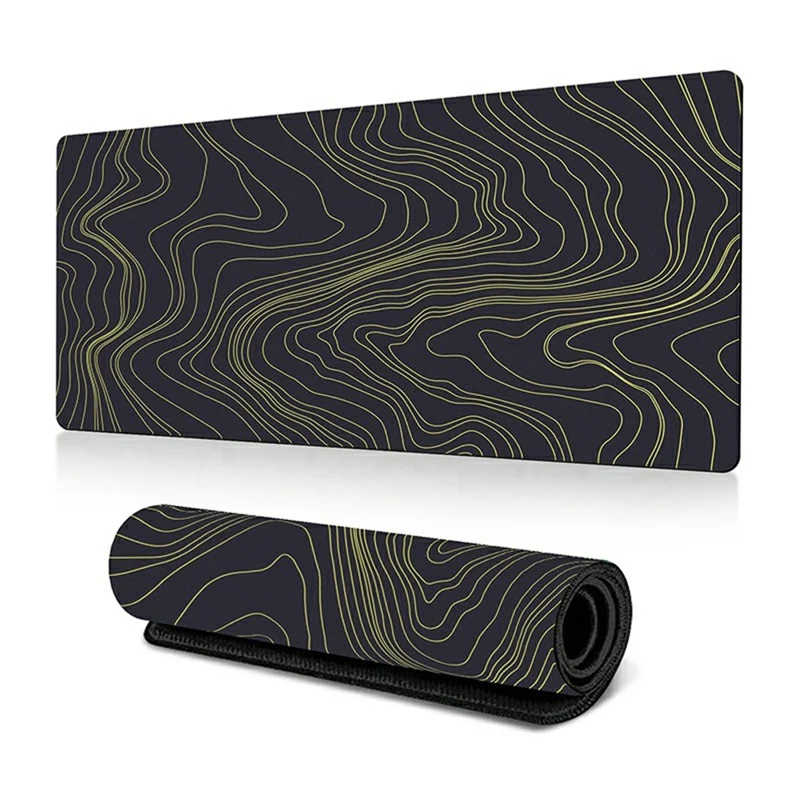 300 x 800 x 3mm Non-Slip Rubber Mouse Pad Abstract Fluid Pattern Large Mouse Mat - Style O