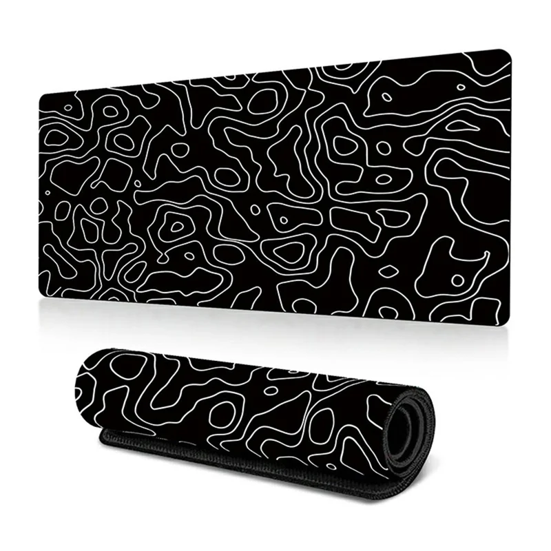 300 x 600 x 3mm Abstract Fluid Pattern Large Mouse Mat Non-Slip Rubber Mouse Pad - Style F