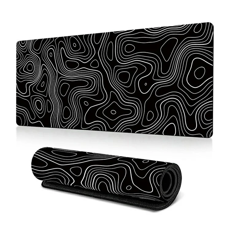 300 x 600 x 2mm Anti-Slip Desk Mouse Pad Abstract Fluid Pattern Mouse Mat - Style E