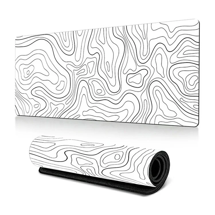 Mouse pad da scrivania grande 300 x 600 x 3 mm con motivo astratto creativo - Stile A