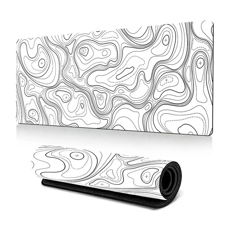 300 x 600 x 3mm Abstract Pattern Rubber Mouse Pad Non-Slip Large Mouse Mat - Style A