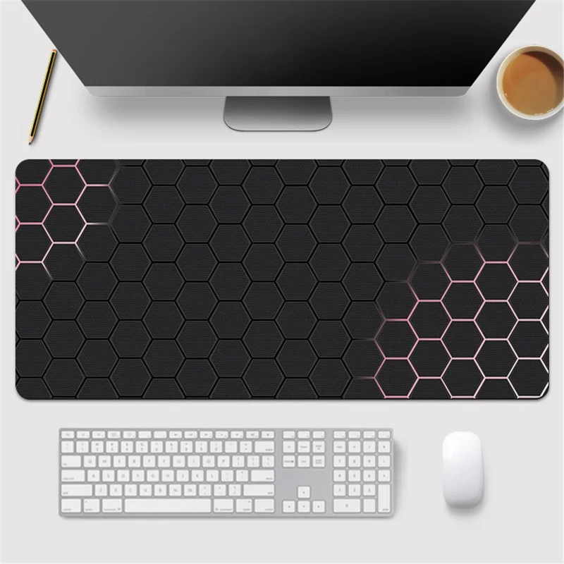 300x600x2mm Honeycomb Pattern Rubber Mouse Pad Anti-skid Computer Desktop Mat - Style 2