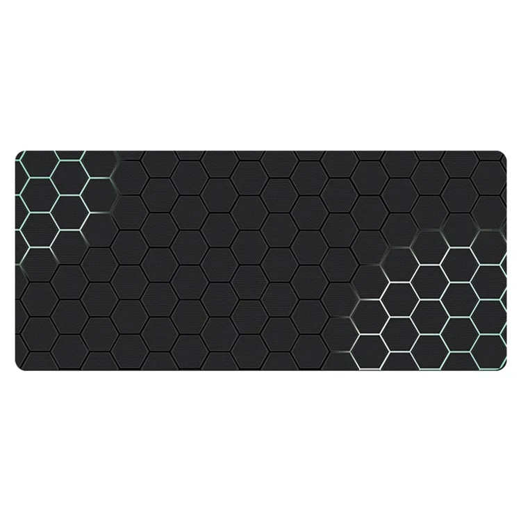 300x700x2mm Large Mouse Pad Honeycomb Pattern Anti-skid Rubber Desktop Mat - Style 1
