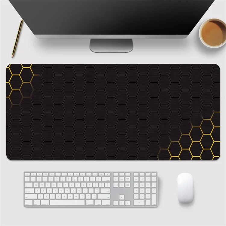 400x900x3mm Rubber Mouse Pad Honeycomb Pattern E-sport Gaming Desktop Mat - Style 20