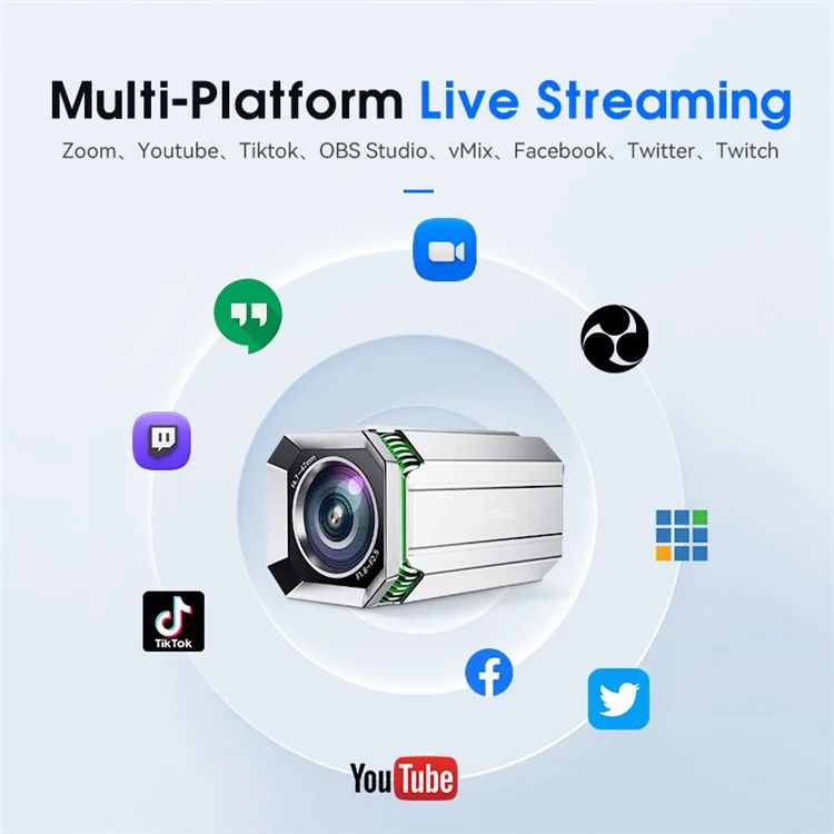 HC201-10 60fps Live Streaming Camera HD Auto Focus 2K Video Recording Camera