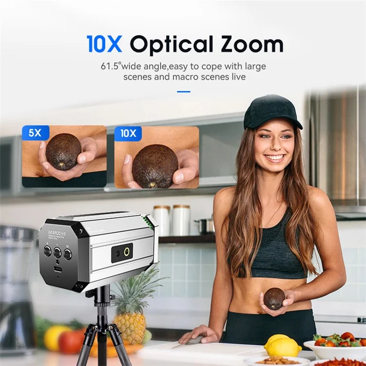 HC201-10 60fps Live Streaming Camera HD Auto Focus 2K Video Recording Camera