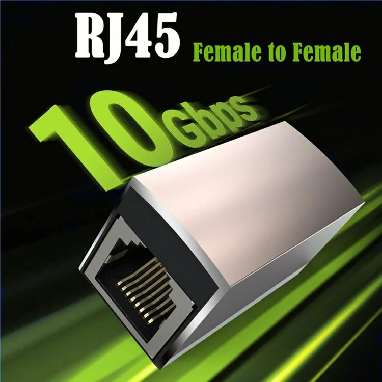 10Gbps RJ45 Female to Female Ethernet Cable Extension Network Adapter Compatible with Cat8 / Cat7 / Cat6 / Cat5
