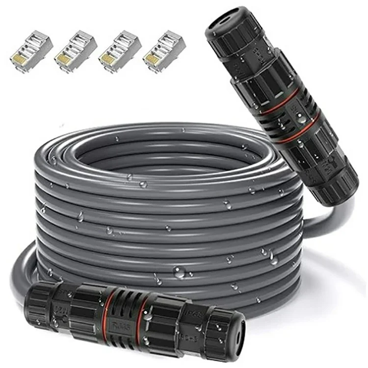 23m For Starlink Gen3 Rectangular Satellite Standard V3 Extension Cable High Speed Ethernet CAT5E Wire