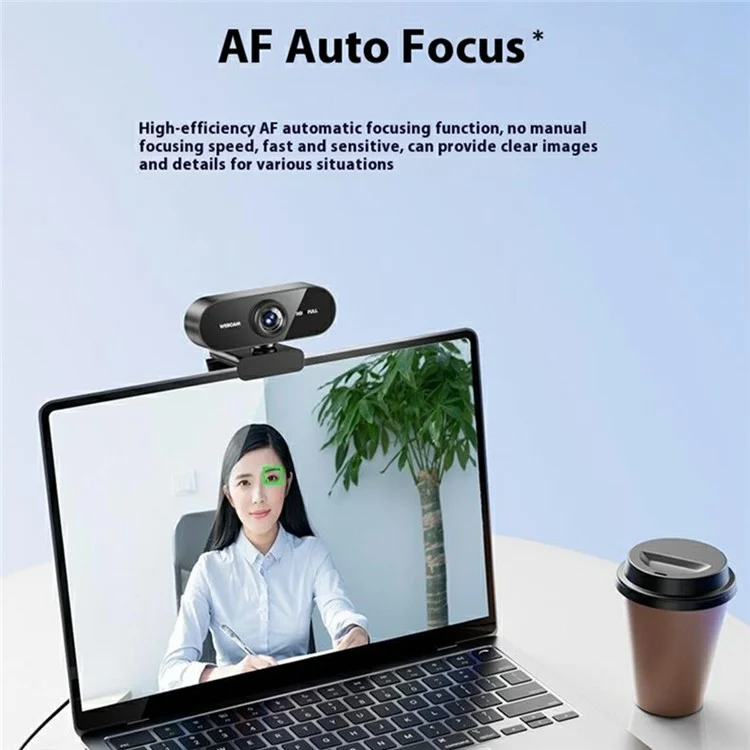 Q8 USB Computer Webcam 1080P HD Camera for Online Classes / Live Streaming / Video Conferencing
