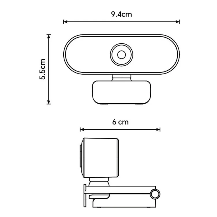 Q8 USB Computer Webcam 1080P HD Camera for Online Classes / Live Streaming / Video Conferencing