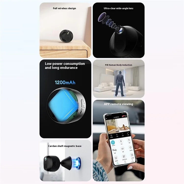 C11 High Definition Smart Wireless Camera Night Vision Human Detection Surveillance Camera