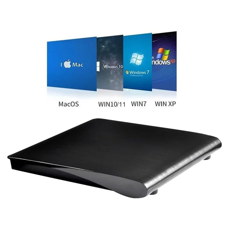 USB C USB3.0 Blu-Ray DVD Burner External Optical Drive Portable Slim Design Plug and Play for Desktop / Laptop