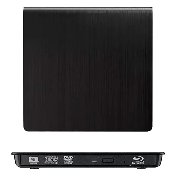 USB C USB3.0 Blu-Ray DVD Burner External Optical Drive Portable Slim Design Plug and Play for Desktop / Laptop