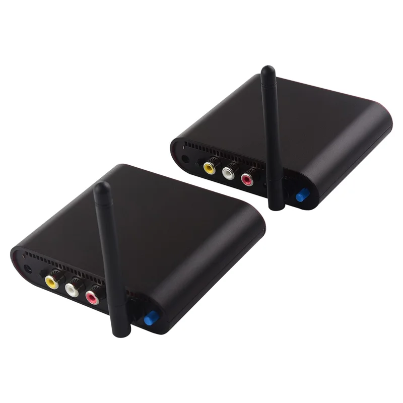 MEASY AV220 Ensemble émetteur-récepteur AV sans fil 2,4 G à transmission 200 m avec entrée/sortie RCA - Prise US