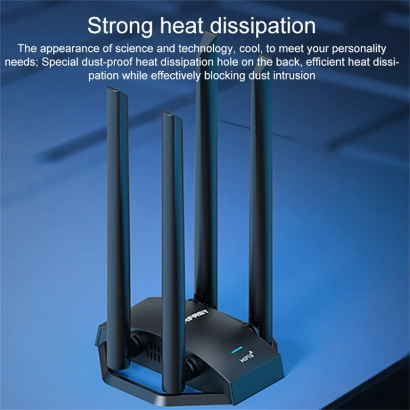 COMFAST CF-975AX 5374Mbps Tri-Band High Speed WiFi 6 External Wireless Network Adapter for Desktop PC