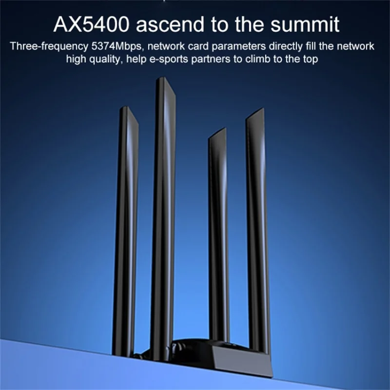 COMFAST CF-975AX 5374Mbps Tri-Band High Speed WiFi 6 External Wireless Network Adapter for Desktop PC