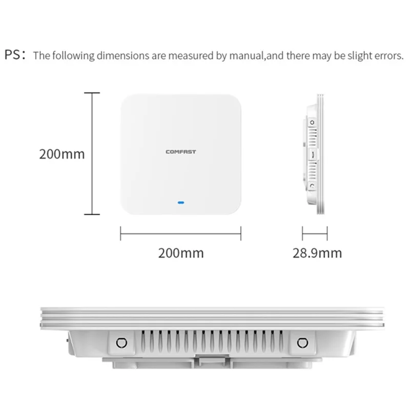 COMFAST CF-E395AX 3000Mbps High Speed WiFi6 2.4G / 5.8GHz Dual Band Ceiling Mount Indoor Wireless Router