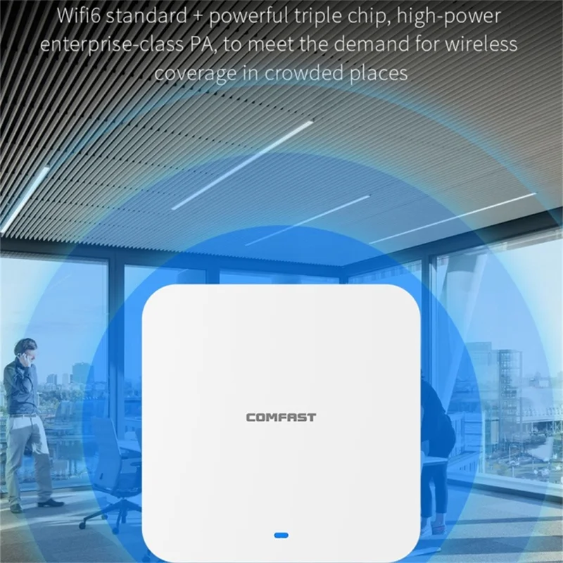 COMFAST CF-E395AX 3000Mbps High Speed WiFi6 2.4G / 5.8GHz Dual Band Ceiling Mount Indoor Wireless Router