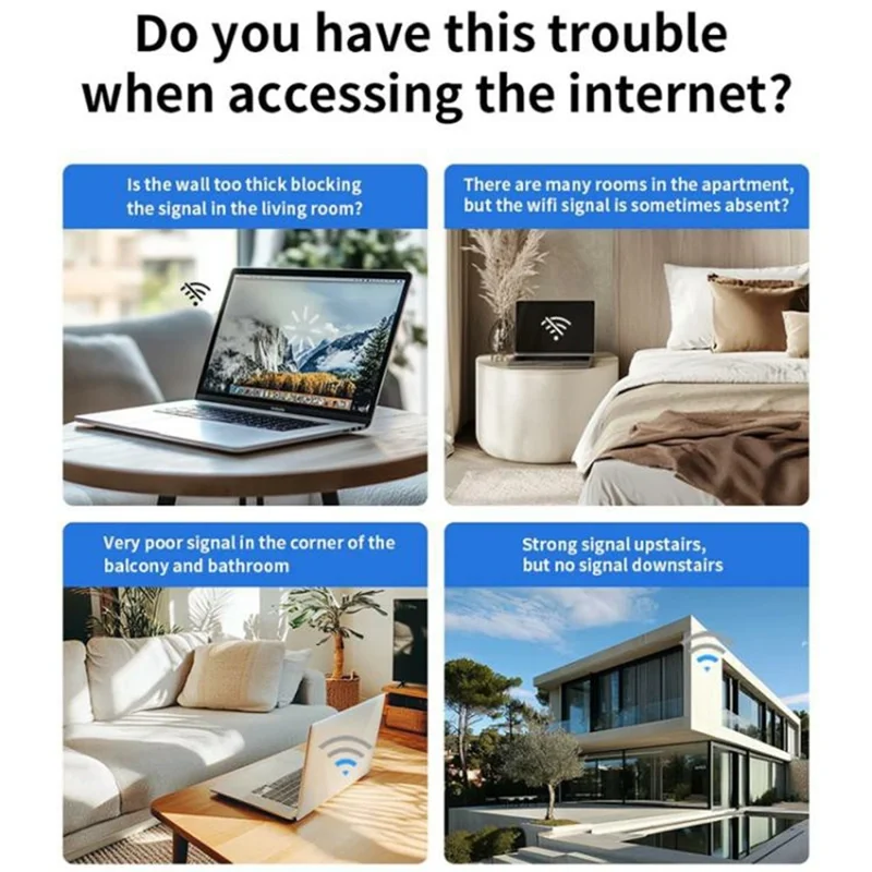 COMFAST CF-WR301S V3 300Mbps Wireless Repeater Router WiFi Signal Amplifier with Dual Antenna