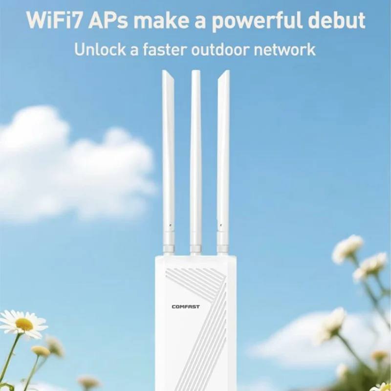 COMFAST CF-EW87 3600Mbps Dual Band Waterproof Outdoor Wireless AP High Power WiFi7 Router