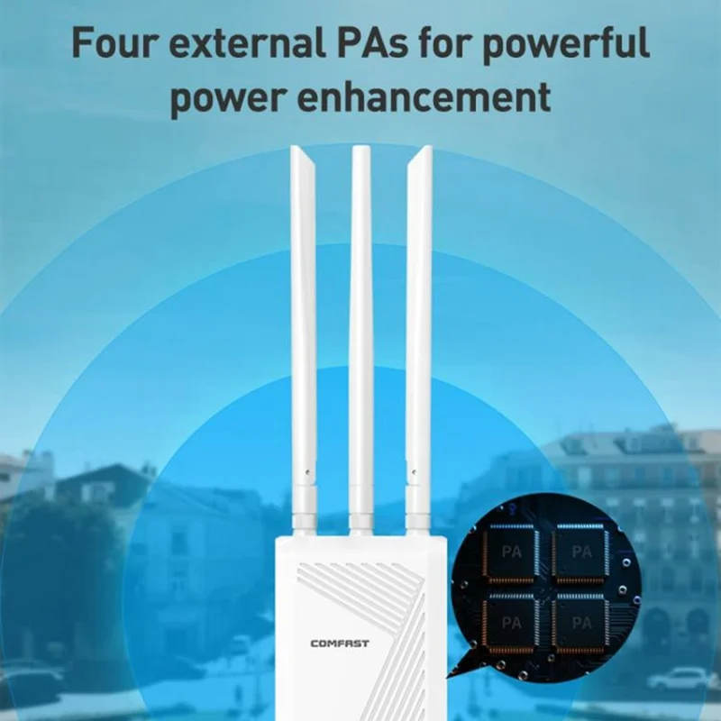 COMFAST CF-EW87 3600Mbps Dual Band Waterproof Outdoor Wireless AP High Power WiFi7 Router