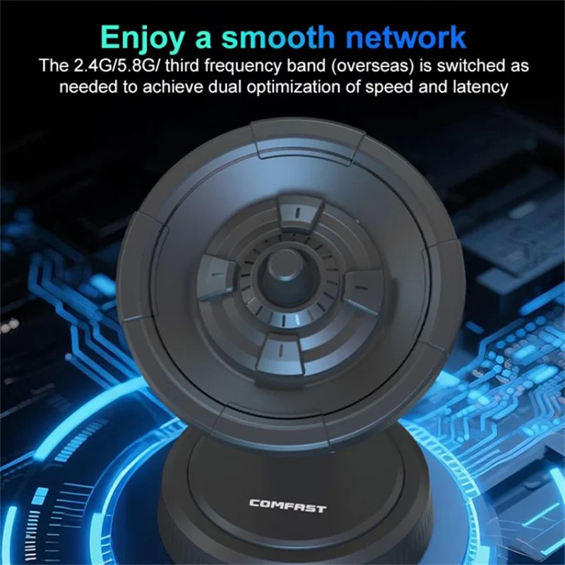 COMFAST CF-986BE WiFi7 USB Network Card Tri-Band 6500Mbps Wireless Receiver Gigabit Ethernet Adapter