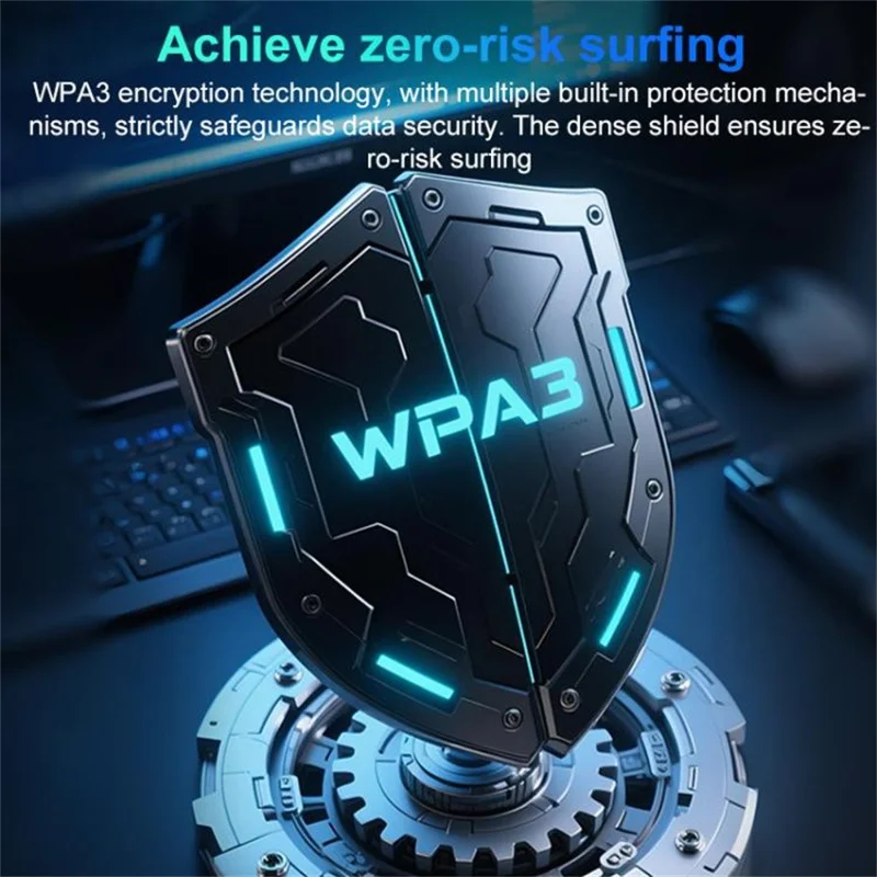 COMFAST CF-986BE WiFi7 USB Network Card Tri-Band 6500Mbps Wireless Receiver Gigabit Ethernet Adapter