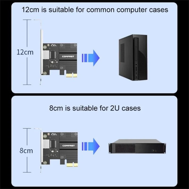 COMFAST CF-P50 For Desktop Computer Driver Free Gigabit Network Card Built In PCI-E Ethernet LAN Adapter
