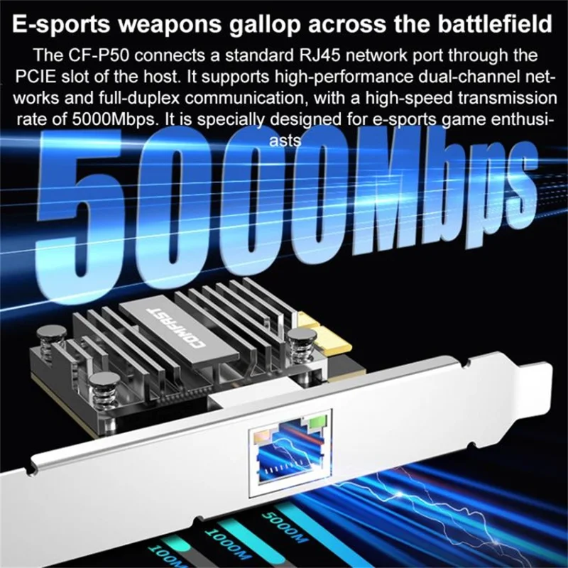 COMFAST CF-P50 For Desktop Computer Driver Free Gigabit Network Card Built In PCI-E Ethernet LAN Adapter