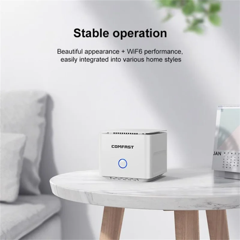 COMFAST CF-WR653AX 1500Mbps 2.4GHz  /  5.8GHz Dual Band Gigabit WiFi 6 Mesh Wireless Router