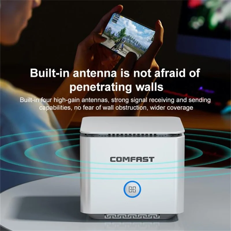 COMFAST CF-WR653AX 1500Mbps 2.4GHz  /  5.8GHz Dual Band Gigabit WiFi 6 Mesh Wireless Router