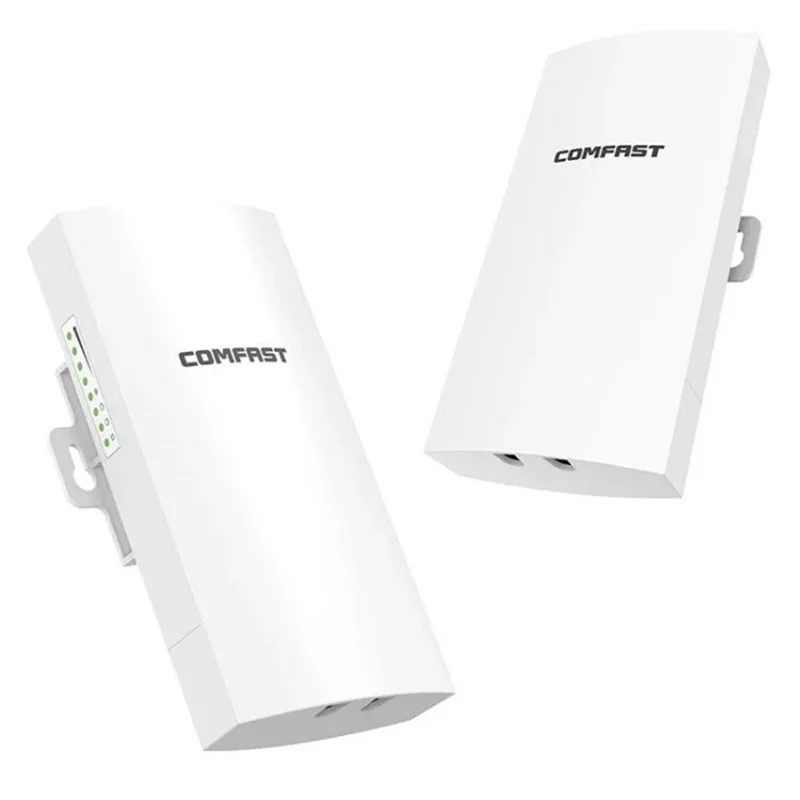 COMFAST CF-E112N V2 2Pcs 2.4GHz 300Mbps 9dBi Monitoring Bridge WiFi Router AP Repeater with PoE Power Supply Set