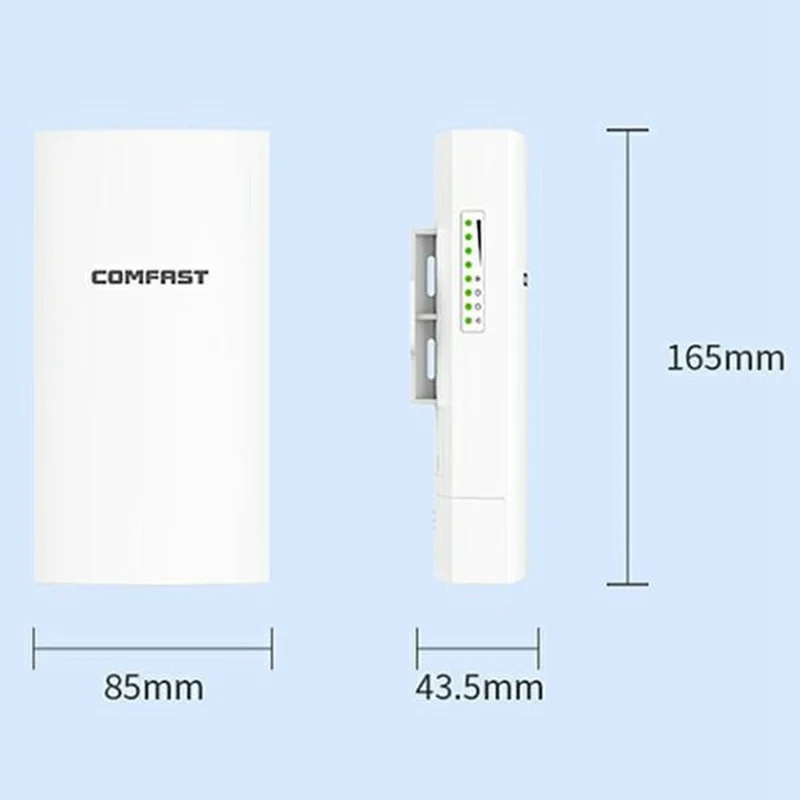COMFAST CF-E112N V2 2Pcs 2.4GHz 300Mbps 9dBi Monitoring Bridge WiFi Router AP Repeater with PoE Power Supply Set