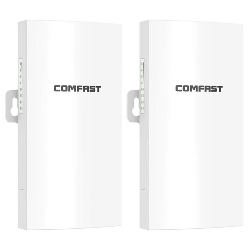 COMFAST CF-E112N V2 2Pcs 2.4GHz 300Mbps 9dBi Monitoring Bridge WiFi Router AP Repeater with PoE Power Supply Set