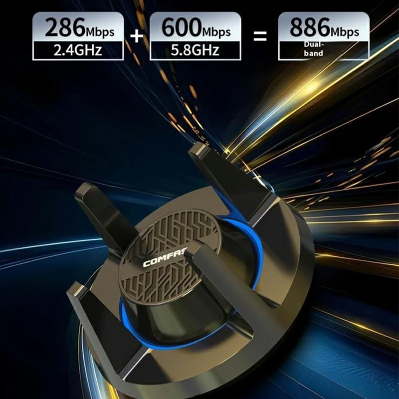 COMFAST CF-947AX 2.4G / 5.8G Dual Band 900Mbps WiFi6 Bluetooth-compatible 5.3 Network Card with 4 Antennas