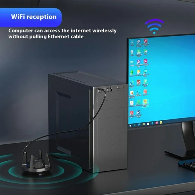 COMFAST CF-947AX 2.4G / 5.8G Dual Band 900Mbps WiFi6 Bluetooth-compatible 5.3 Network Card with 4 Antennas