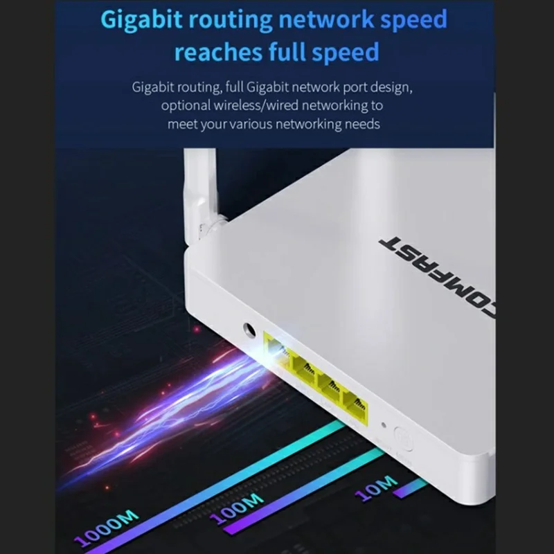 COMFAST CF-WR630AX 3000Mbps 2.4G / 5.8GHz Dual Band WiFi6 MESH Router with 4x 5dBi Antenna