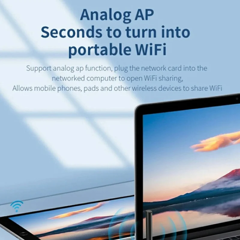 COMFAST CF-940F 300Mbps WiFi6 USB WiFi Adapter 2.4GHz Wireless Network Card with High Gain Antena