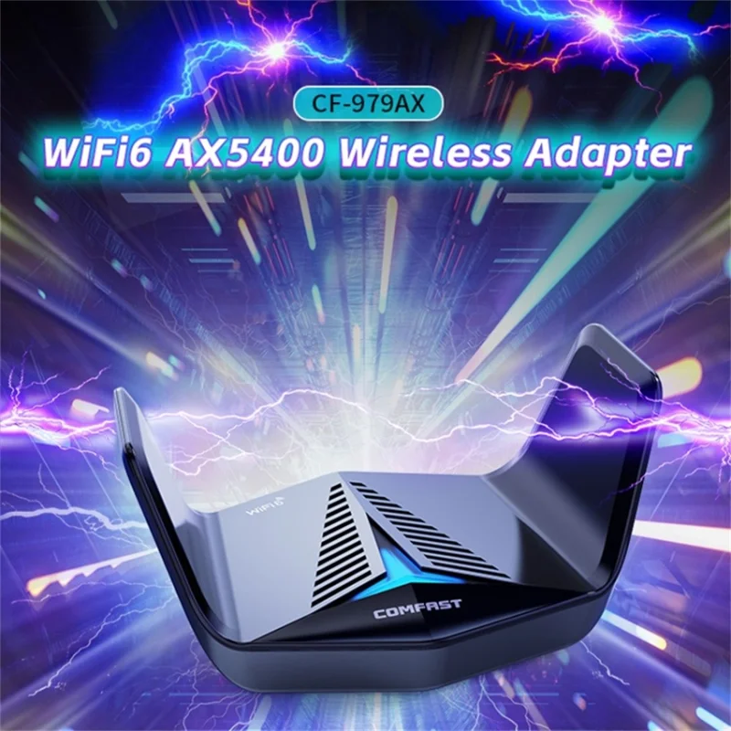 COMFAST CF-979AX High-Speed Tri-Band WiFi6 5374Mbps Type-C Wireless Network Card WiFi Receiver