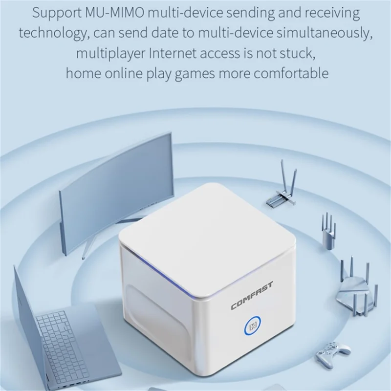 COMFAST CF-WR651AC AC1200 Mesh Wireless Router 2.4G / 5G Dual Band WiFi Repeater Amplifier