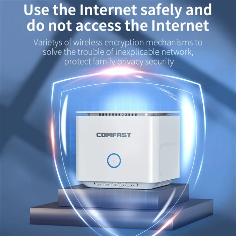 COMFAST CF-WR651AC AC1200 Mesh Wireless Router 2.4G / 5G Dual Band WiFi Repeater Amplifier