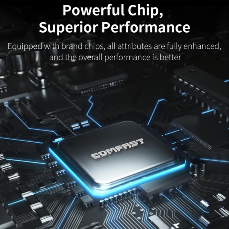 COMFAST CF-N1 V2 300Mbps High Speed WiFi4 Wireless Router with 1 WAN + 4 LAN Ports