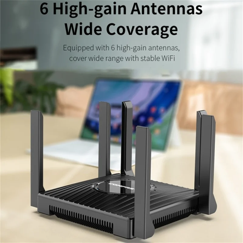 COMFAST CF-WR635AX High Speed 3000Mbps WiFi6 Dual Band Gigabit Wireless Router with 6 Antennas