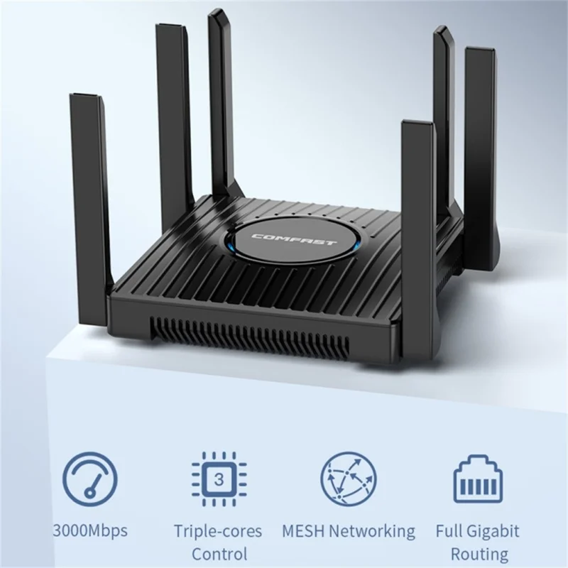 COMFAST CF-WR635AX High Speed 3000Mbps WiFi6 Dual Band Gigabit Wireless Router with 6 Antennas