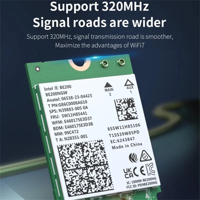 COMFAST CF-BE200-M WiFi7 Bluetooth-compatible 5.4 Tri-Band Wireless Network Adapter M.2 Network WiFi Module