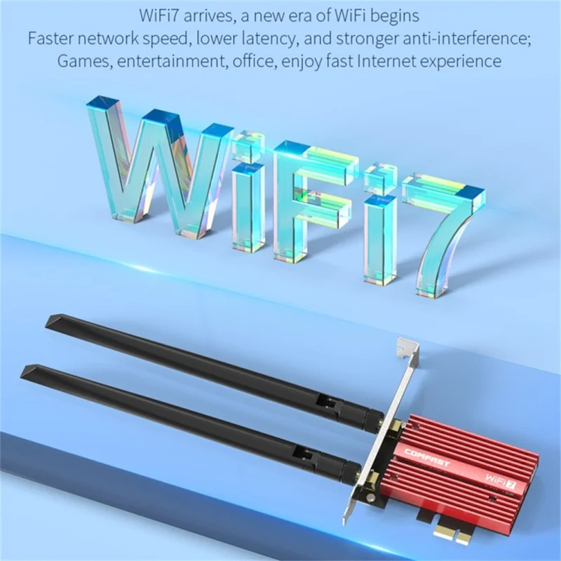 COMFAST CF-BE200PRO 8774Mbps Tri-Band WiFi7 PCIE Wireless Network Adapter Bluetooth-compatible 5.4 WiFi Receiver